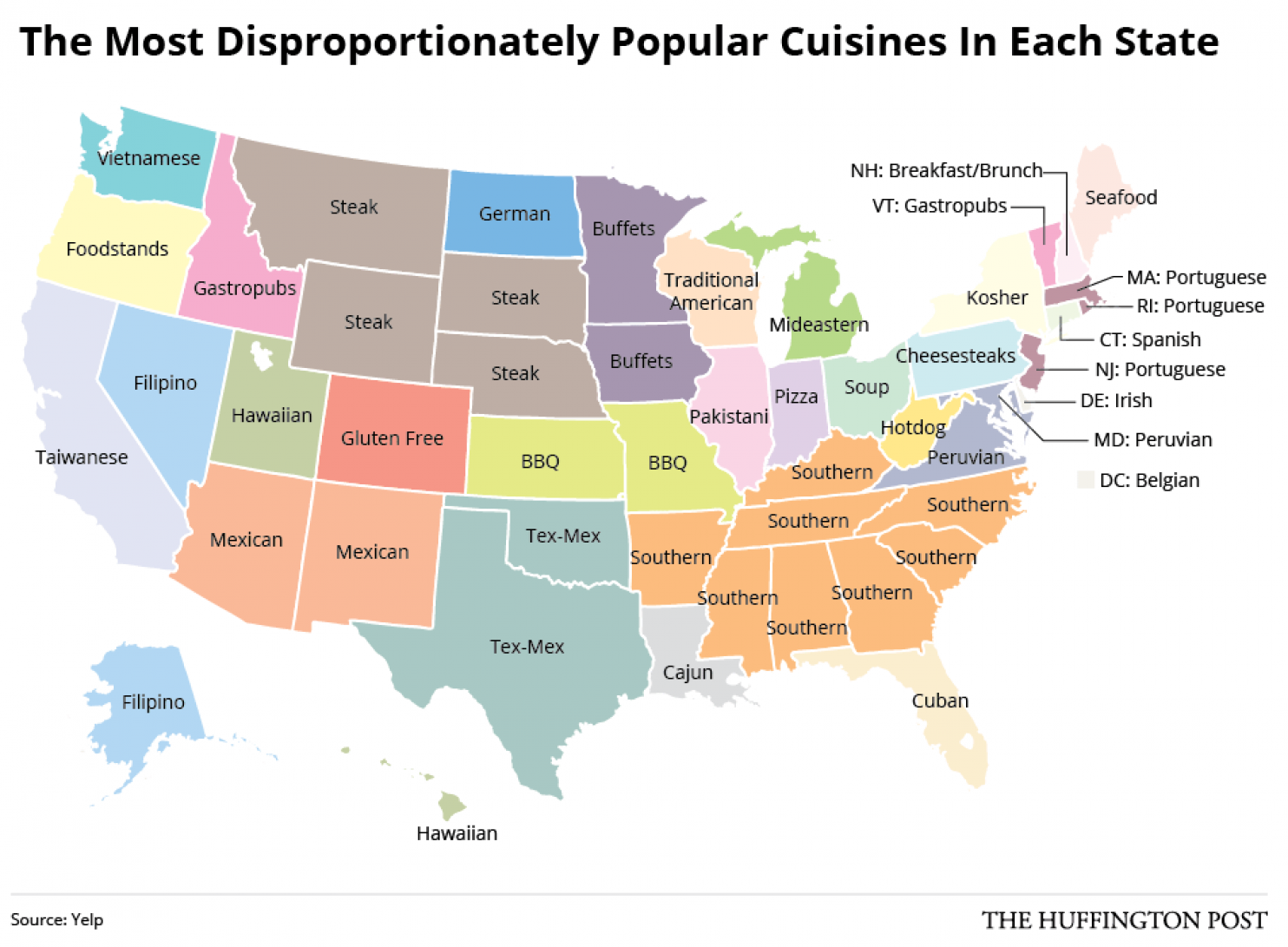 map-US-state-food